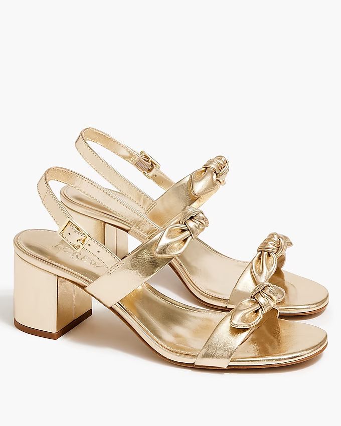 Bow heeled sandals | J.Crew Factory