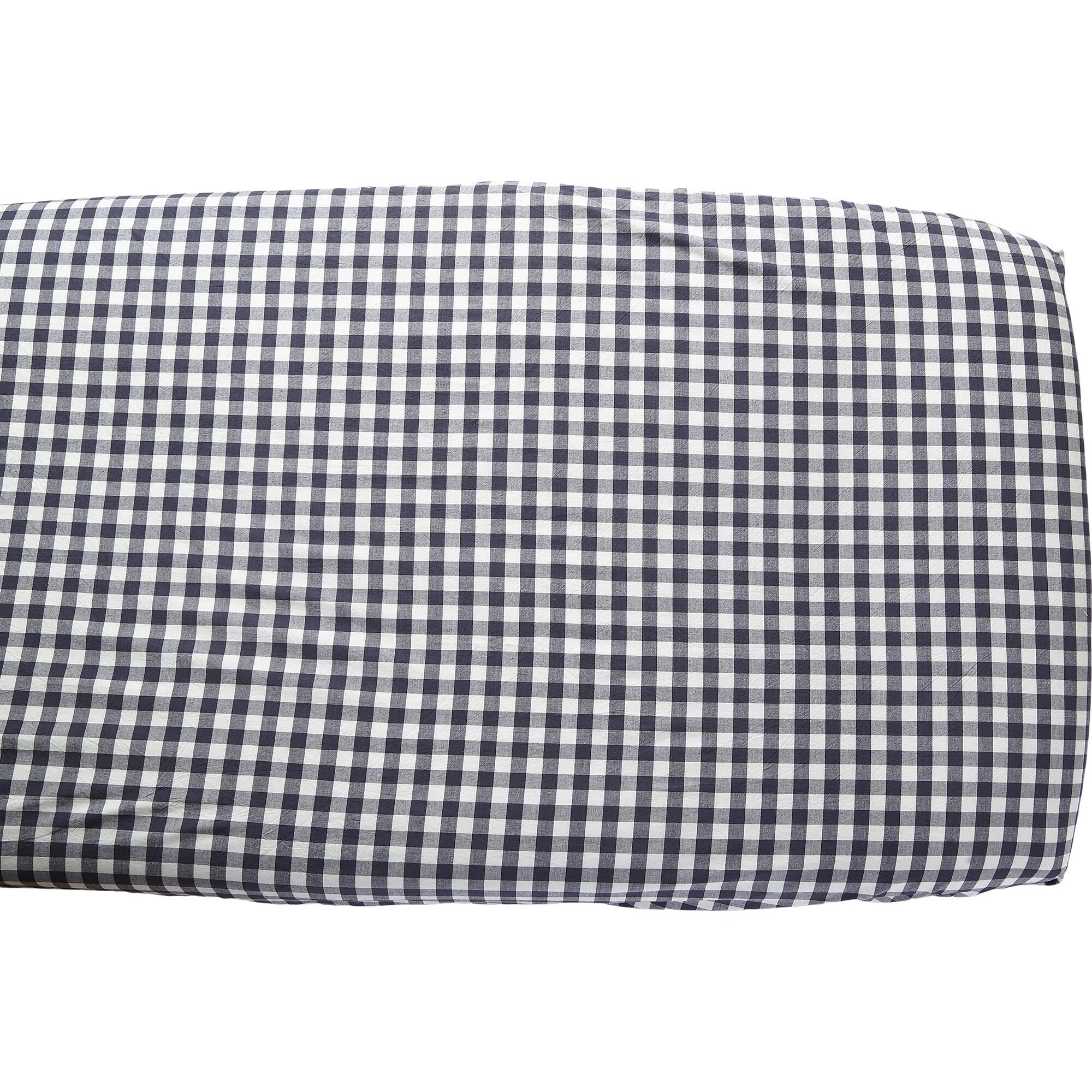 Check Mate Organic Crib Sheet, Ink | Maisonette