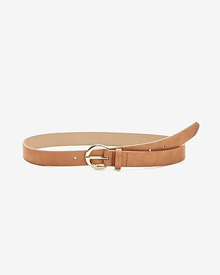Circle Buckle Skinny Belt | Express