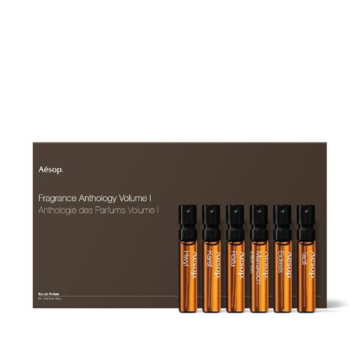 Aesop Fragrance Anthology Volume I | Discovery Set of Eau de Parfums | Featuring Fresh, Woody, Floral, and Spicy Scents | Pack of 6 | 2ml each | Amazon (US)