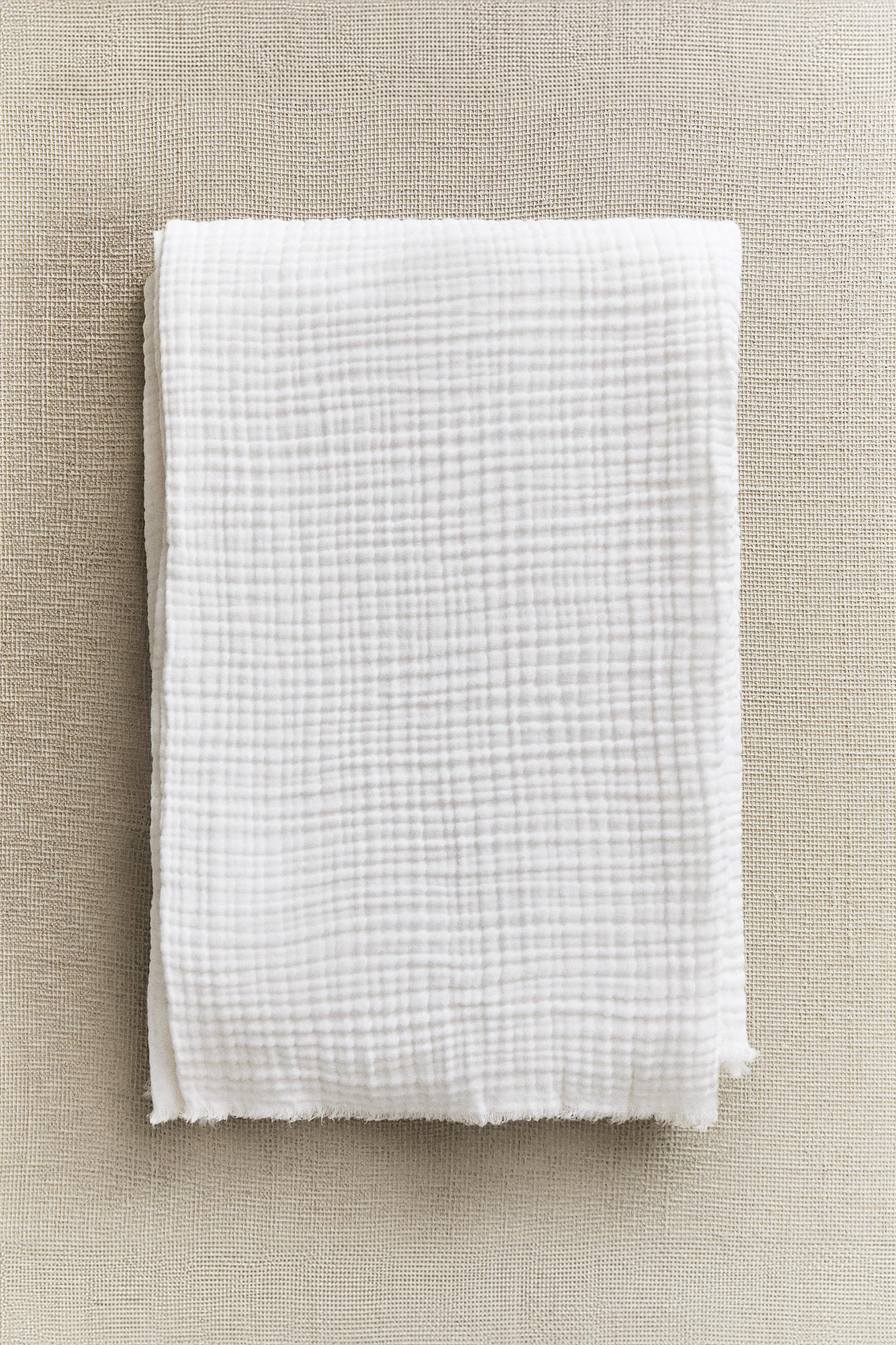 COTTON MUSLIN BLANKET | Zara US