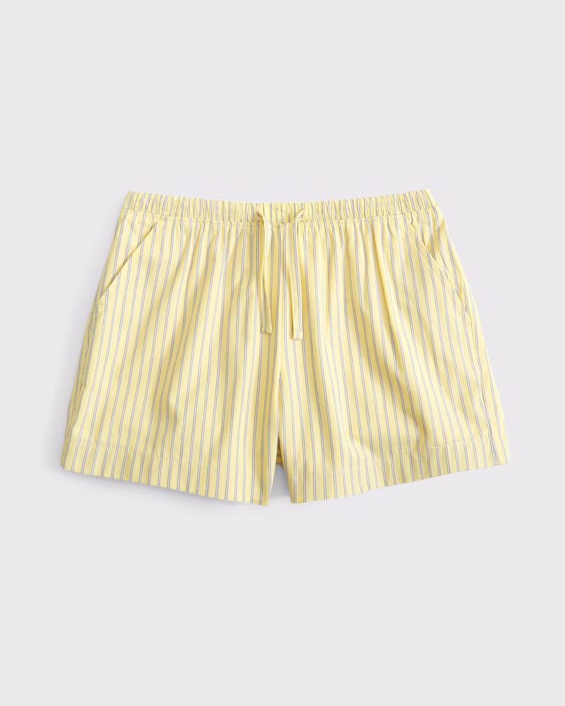 poplin pull-on shorts | Abercrombie & Fitch (US)