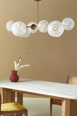 Cloud Organic Glass Globe Chandelier | Anthropologie (US)