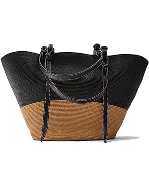 Women Large Straw Totes Beach Shoulder Bags Woven Handbags Purse Large Straw Basket Wicker Rattan... | Amazon (US)