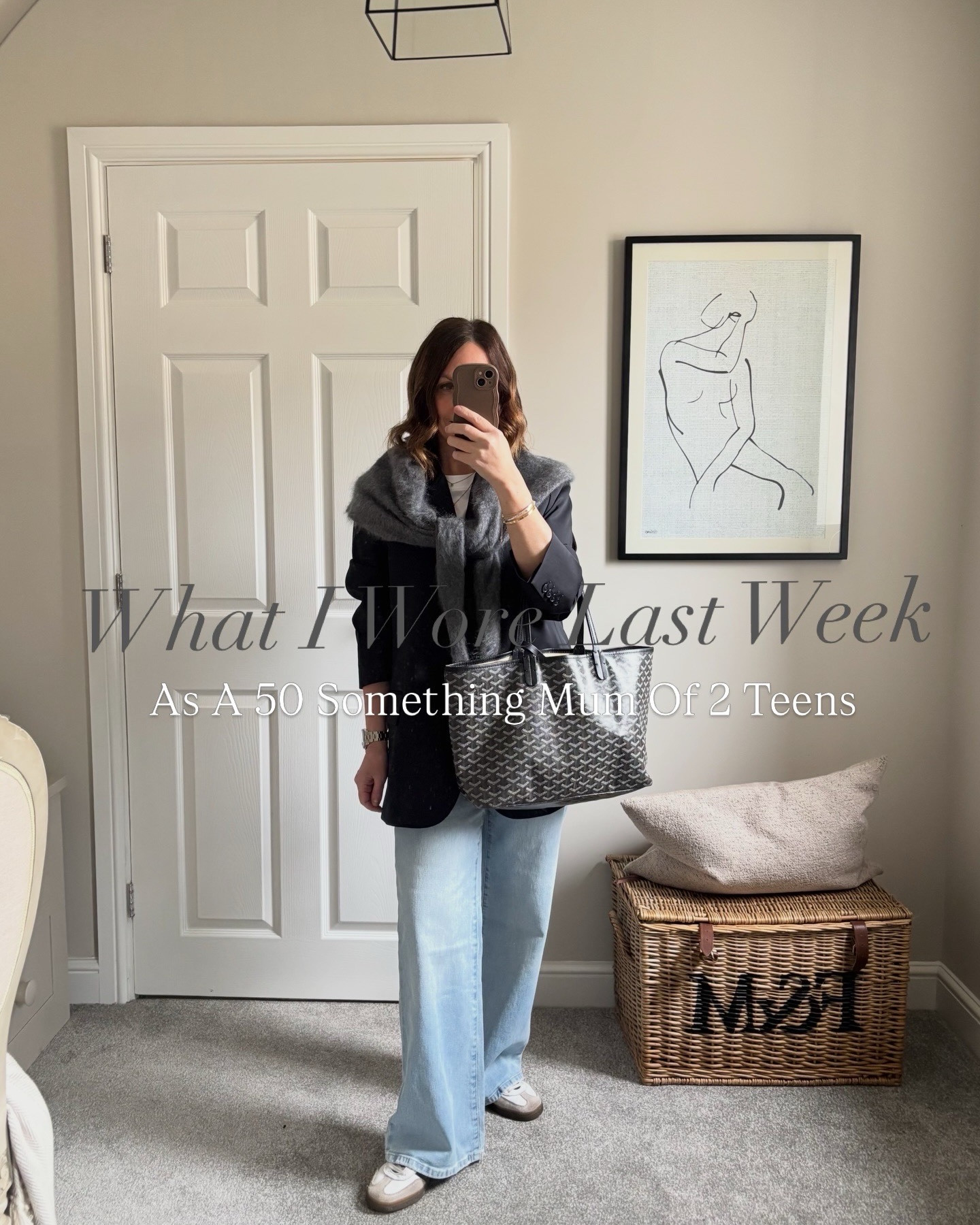 What I wore last week 

SIZE ADVICE : I am 5ft 3 size 12 top, size 10/12 bottom 

VARLEY SETS: Medium in tops Small in bottoms (short length)
AGOLDE JEANS : 90s pinch wear a 28 but could of easily size down to a 27 
CITIZENS MIRO : Size down 1 - wear a 27 
Frame Khakis : True To Size 28
Blazer : Sized up to a 14 for a more relaxed fit
Sezane Gaspard : Runs very slightly generous I wear the Medium  
T -Shirts : Medium 
Trench: Medium 
M&S cashmere : I prefer to size up 1 size to a 14

#LTKstyletip #LTKover50style #LTKmidsize