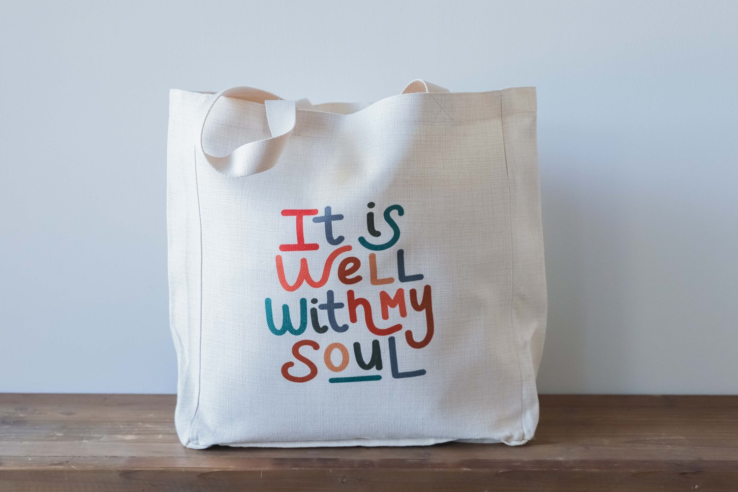 Handwritten It Is Well Tote | Little Birdie Christian home decor, Inspirational Home decoration | Little Birdie