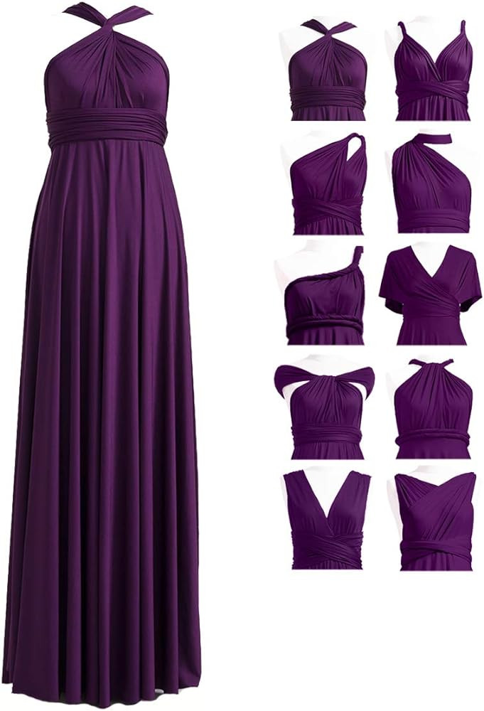 72styles Infinity Dress with Bandeau, Convertible Bridesmaid Dress, Long, Plus Size, Multi-Way Dr... | Amazon (US)