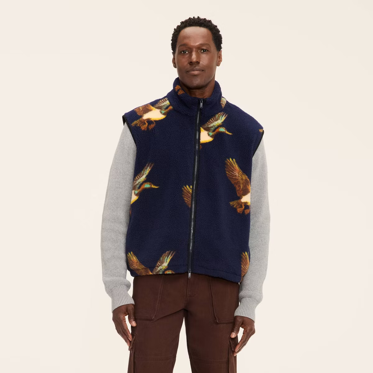 Adult Duck Print Fleece Vest - Woolrich x Target Navy | Target
