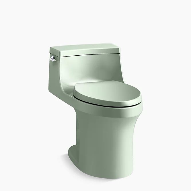 One-piece compact elongated toilet with concealed trapway, 1.28 gpf | Kohler