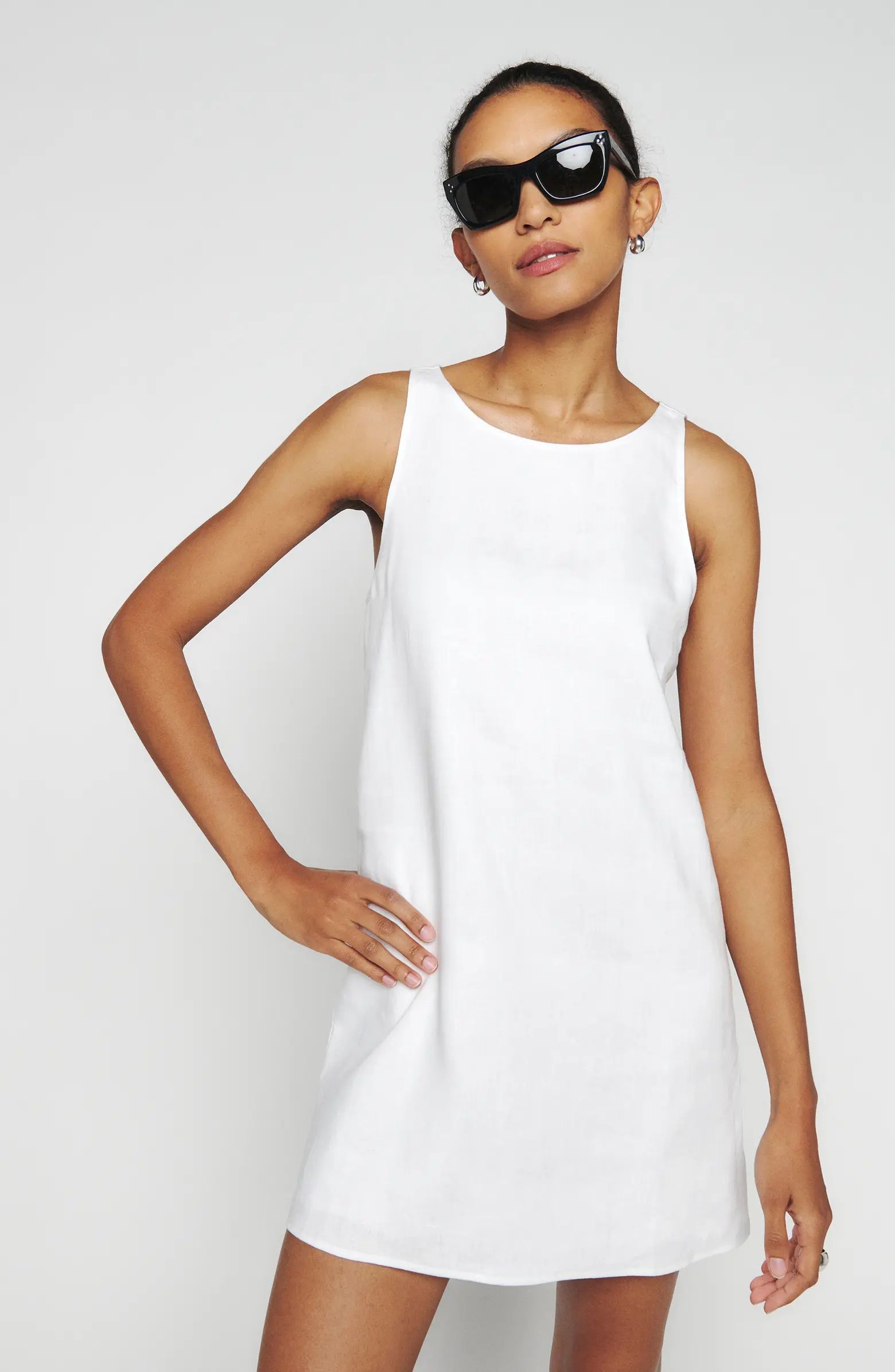 Reformation Jessi Sleeveless Linen Dress | Nordstrom | Nordstrom