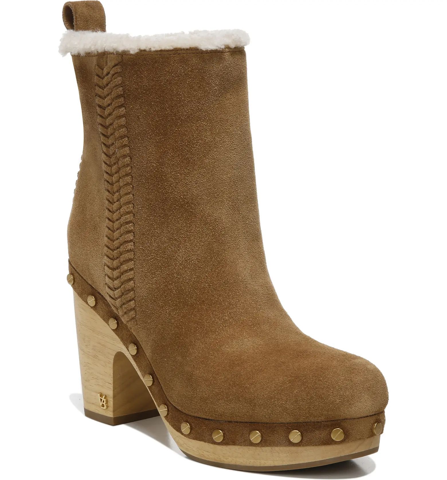 Veronica Beard Daxi Genuine Shearling Lined Clog Bootie | Nordstrom | Nordstrom