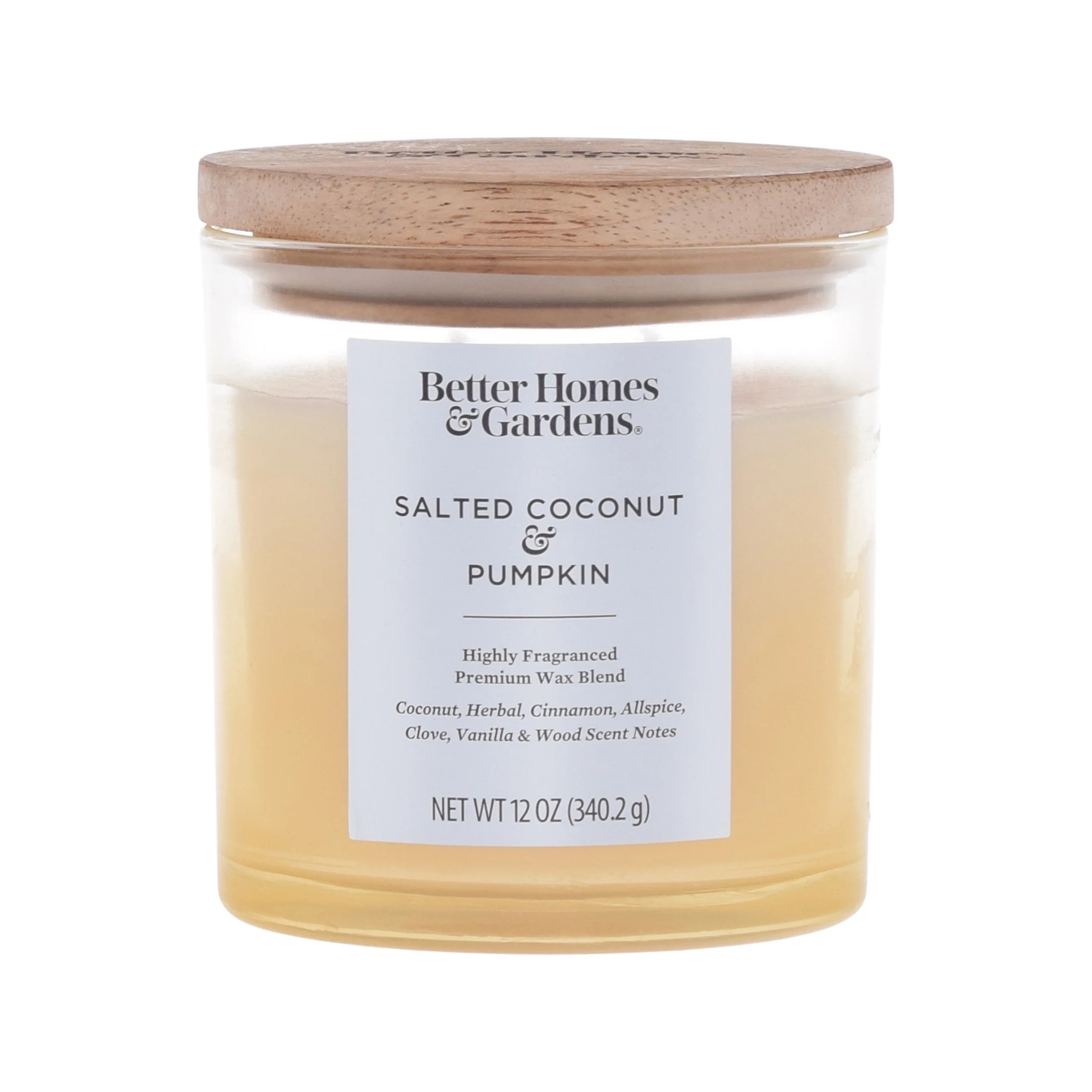 Better Homes & Gardens 12oz Salted Coconut & Pumpkin Scented Ombre 2-Wick Jar Candle | Walmart (US)