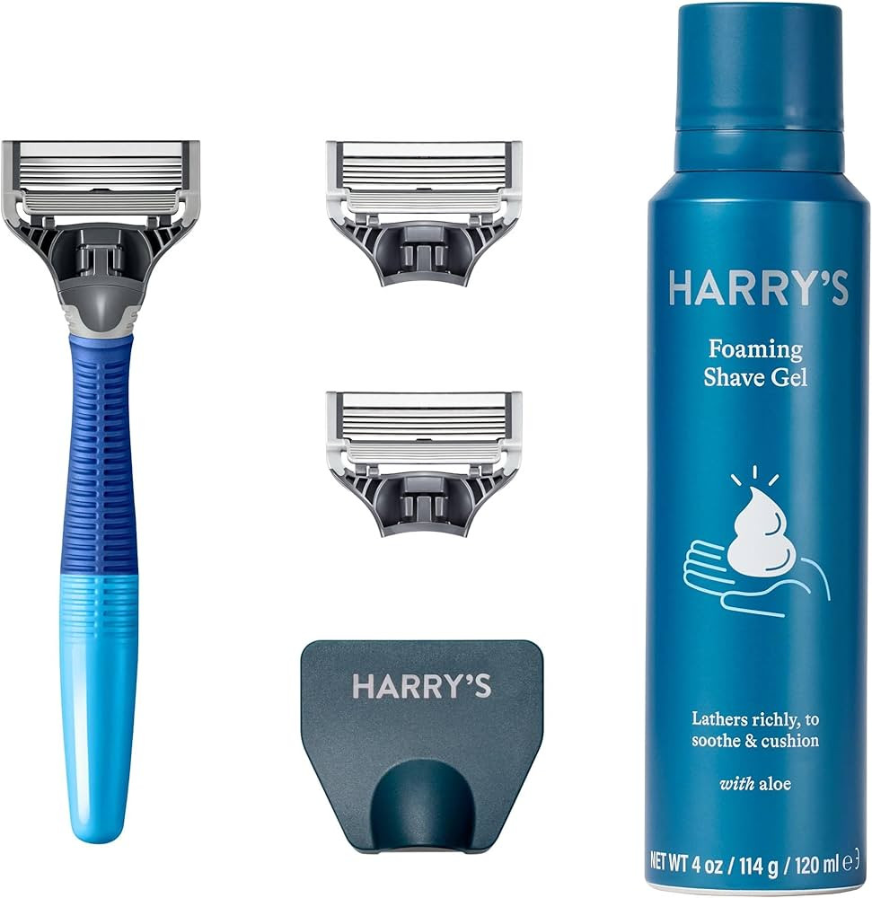 Harry's Razors for Men - Shaving Kit for Men includes a Mens Razor Handle, 3 Razor Blade Refills,... | Amazon (US)