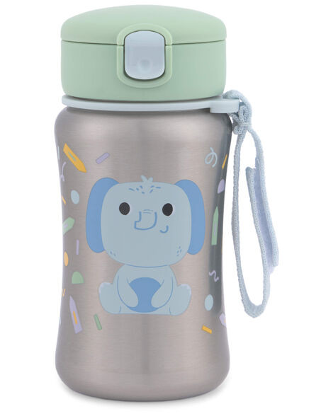 Besties Squad Stainless Steel Straw Bottle - Elephant - Skip Hop | Carter's | Carter's Inc