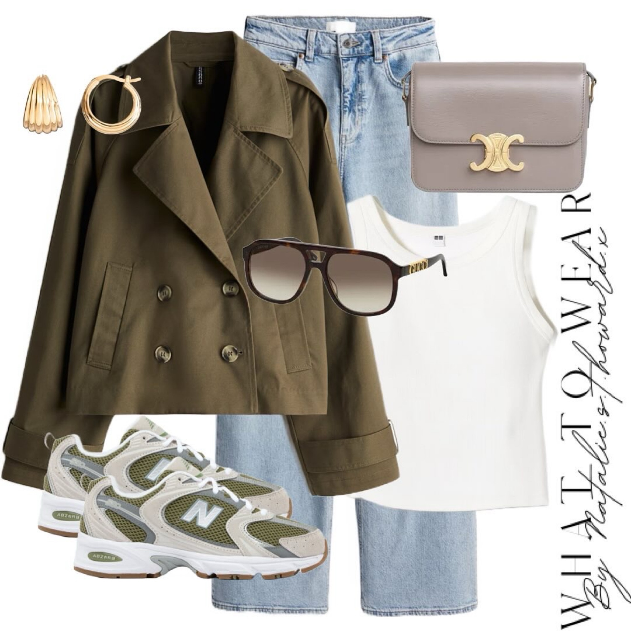 An everyday outfit idea styling this olive / dark khaki cropped trench coat , jeans and new balance 530. Such a good everyday one . I wear true to size in my 530s x

#LTKstyletip #LTKuk #LTKautumn