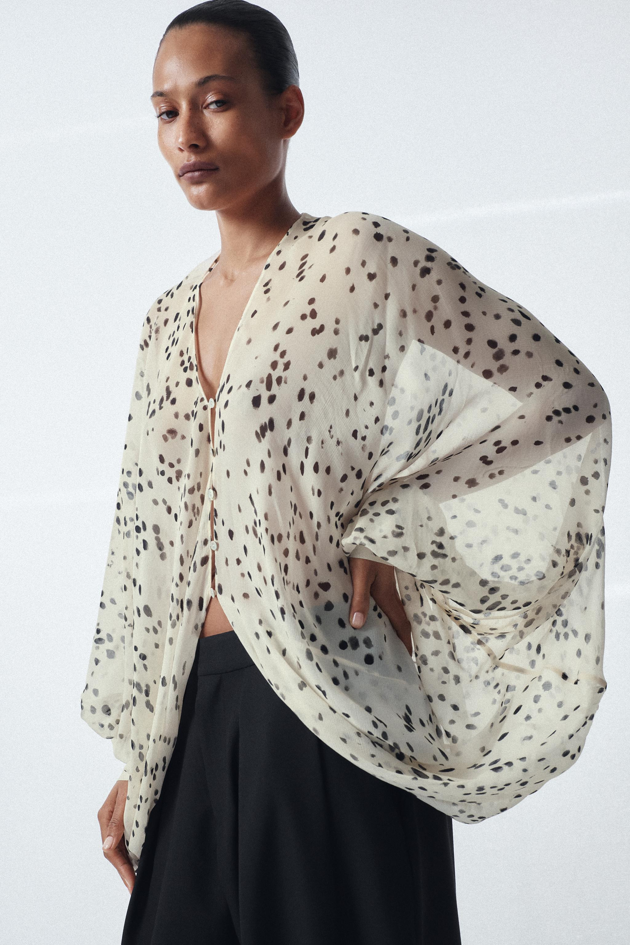 ZW COLLECTION PRINTED PUFF SLEEVE TOP | Zara AU