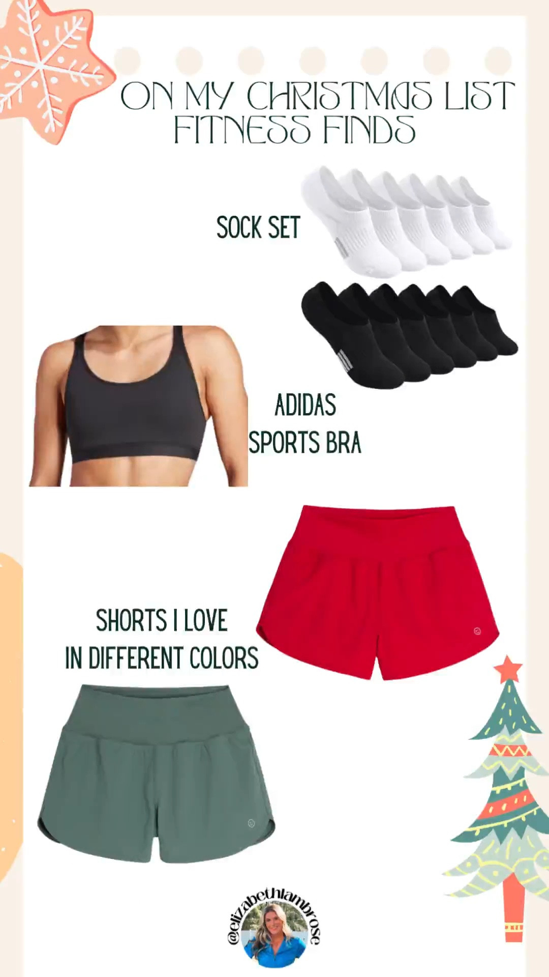 fitness finds on my christmas list!! 
yall i got these socks for Christmas previously and omg! they are so good i had to put them on my list again! considering giving the rest of my socks away lol!!
i also love these hollister/ gilly hicks gym shorts, they are so soft, comfy, and stretchy! so flattering too!

#LTKHoliday #LTKGiftGuide #LTKFitness