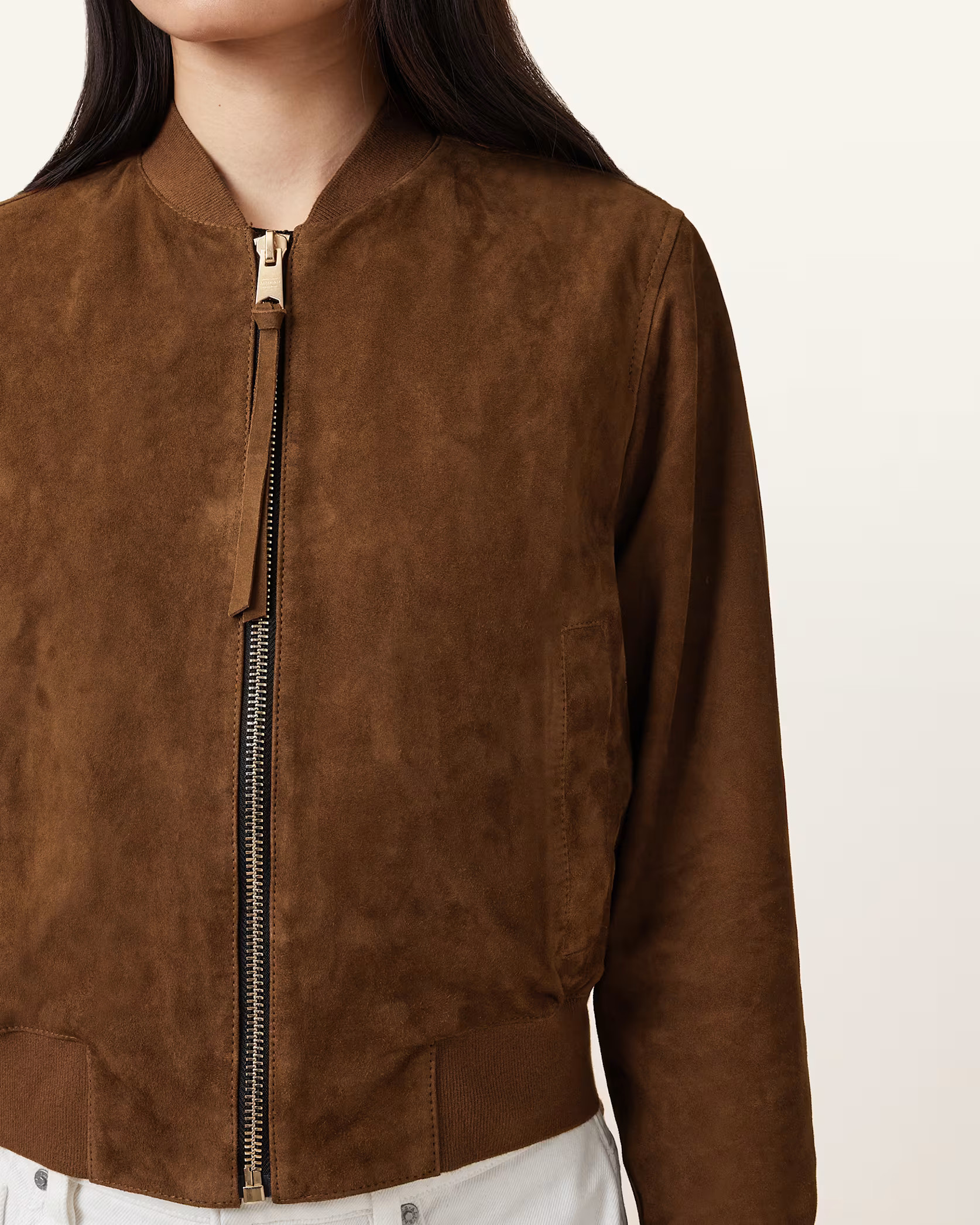 Orten Suede Bomber Jacket | AllSaints UK