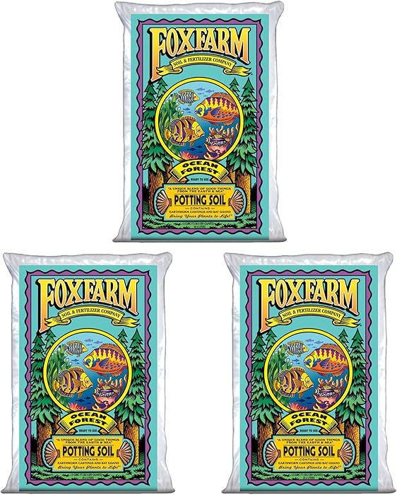 Foxfarm FX14000 Ocean Forest Indoor/Outdoor Garden Potting Soil Bags 6.3-6.8 pH, 1.5 Cubic Feet (... | Amazon (US)