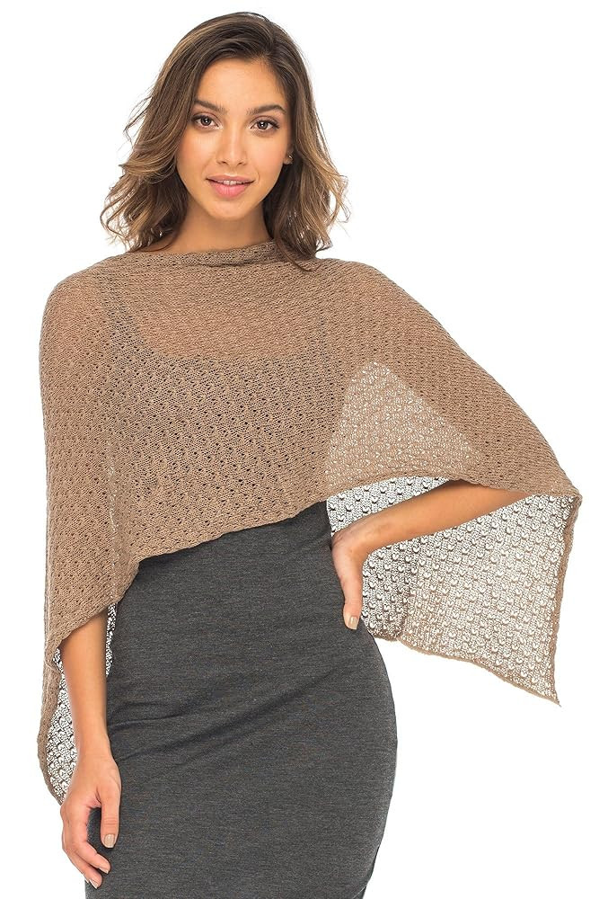 Back From Bali Womens Cotton Shrug Poncho, Lightweight Summer Shrug Pullover Sweater | Amazon (US)