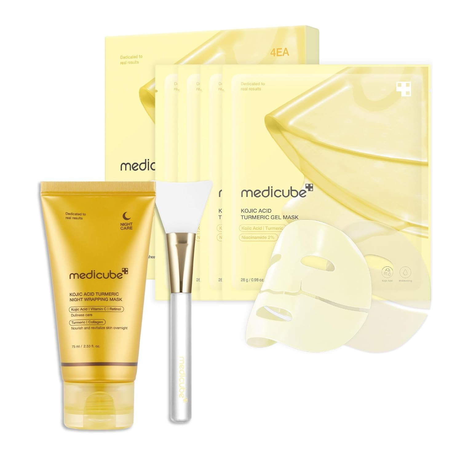 medicube All-Day Care for Deep Hydration & Skin Revival: Turmeric Overnight Wrapping Peel Off Mas... | Amazon (US)