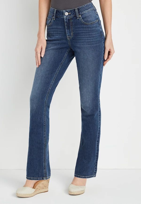 m jeans by maurices™ Classic Slim Boot Curvy High Rise Jean | Maurices