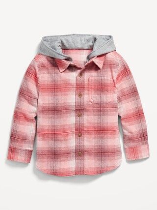 Hooded Flannel Pocket Shirt for Toddler Boys | Old Navy (US)