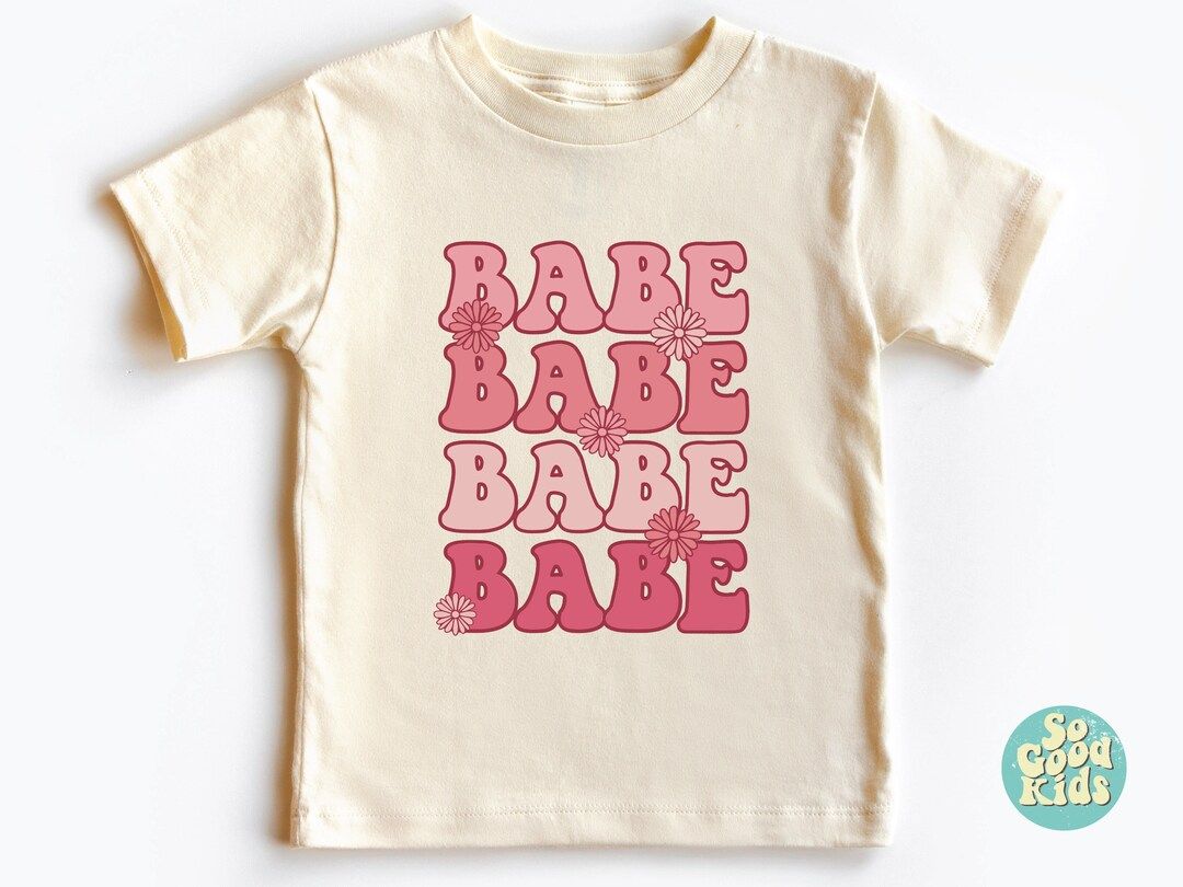 Kids Valentines Day Shirt, Babe Toddler Shirt, Valentines Day Shirt, Valentine Bodysuit, Baby Lov... | Etsy (US)