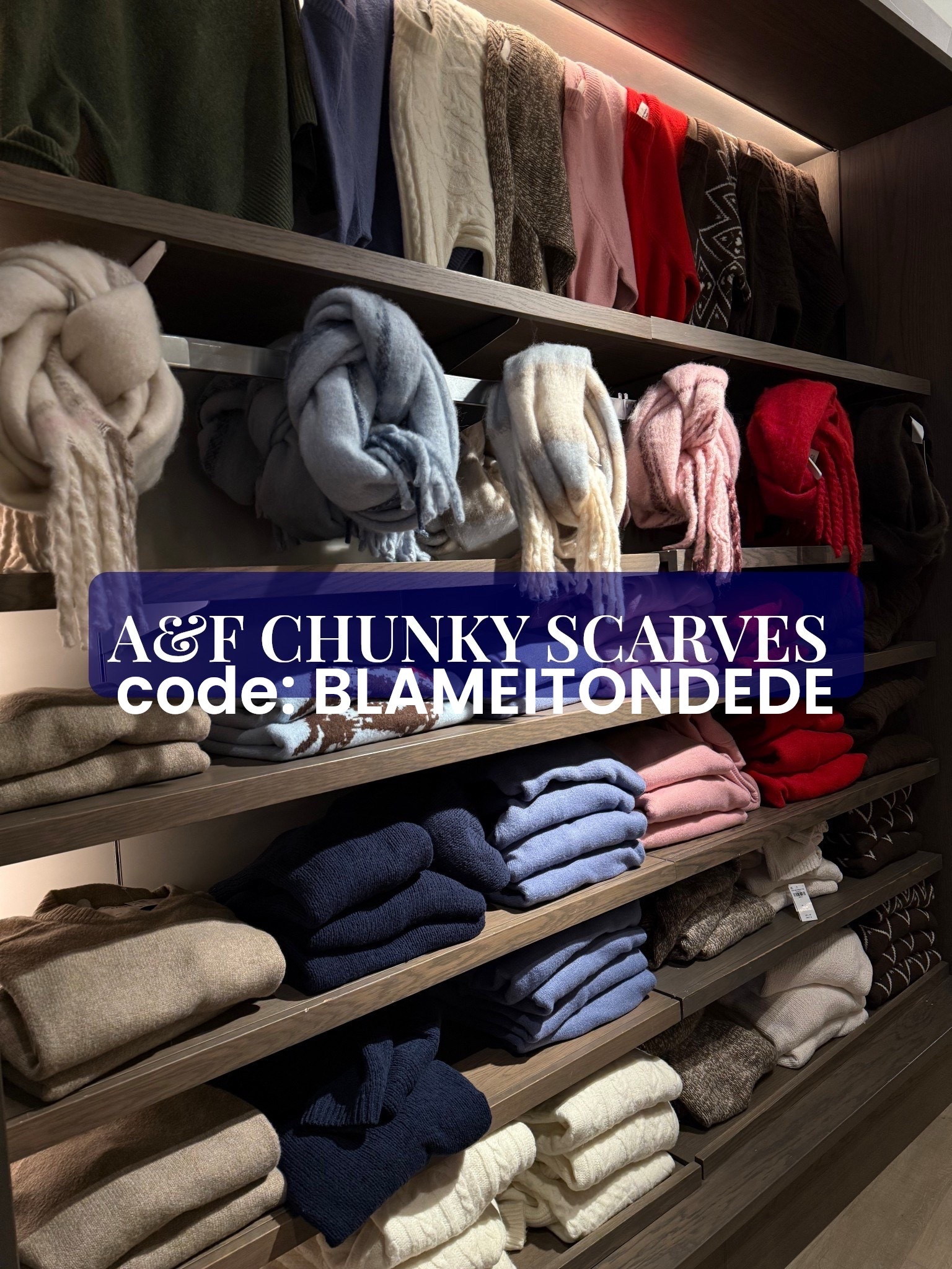 Scarves will definitely be an “it” piece in everyone’s closet this year and I came across these cute ones at A&amp;F✨

code: BLAMEITONDEDE 

Abercrombie, sale, sale alert, winter sale, holiday shopping sale, gift guide, gift ideas, winter fashion, bump friendly, Nashville, mom of 3, Dede Raad, Dress Up Buttercup

#LTKSaleAlert #LTKFindsUnder50 #LTKFindsUnder100