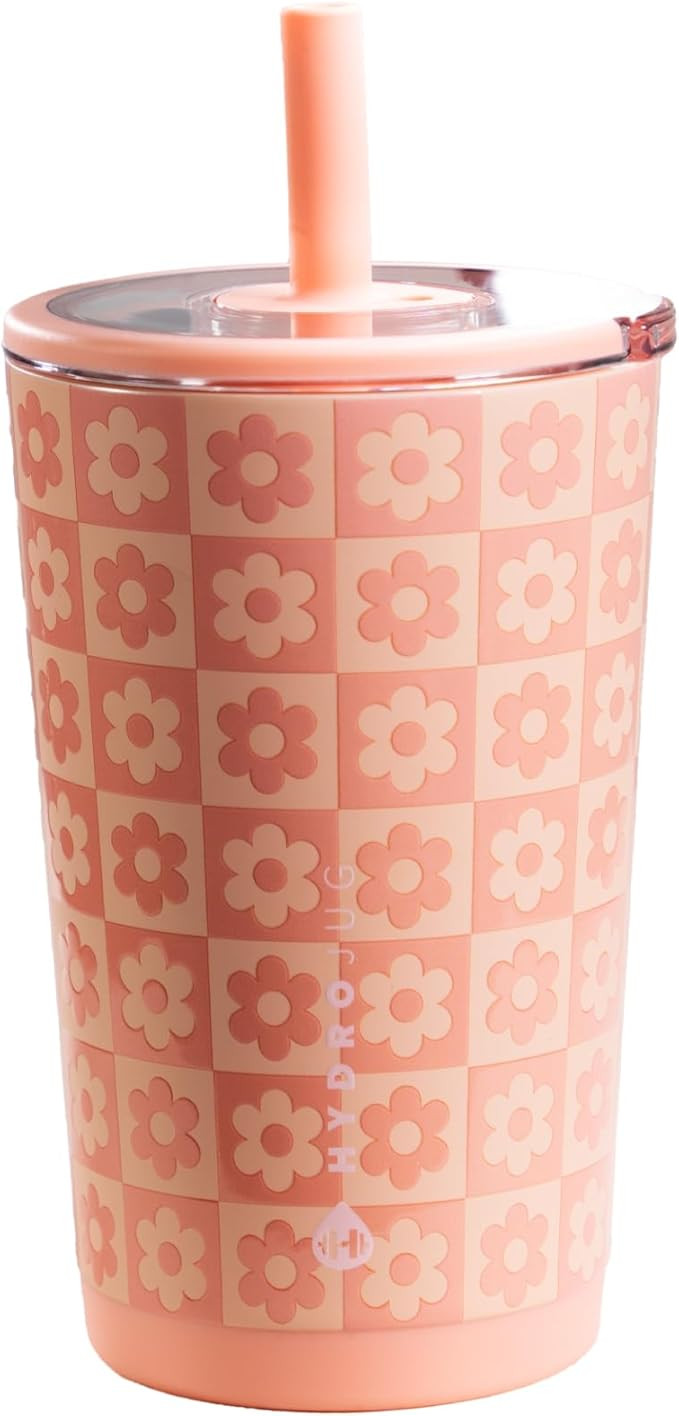 HydroJug Everyday Tumbler 14 oz – Ceramic-Lined Insulated Tumbler with Straw and Soft-Touch Lid... | Amazon (US)