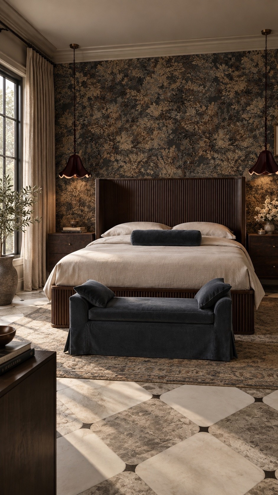 Bedroom design 

Wallpaper, wood bed frame, bench, bedroom decor

#LTKSeasonal #LTKHome