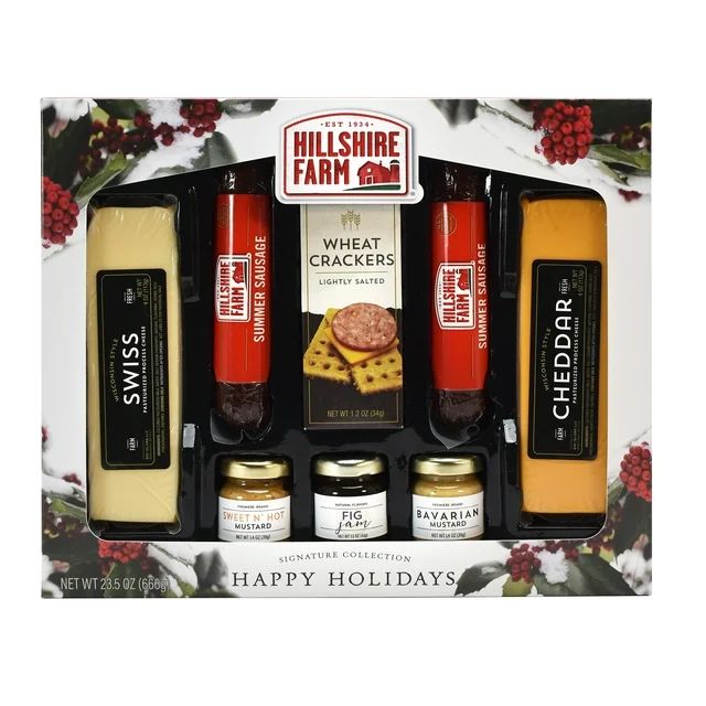 Hillshire Farm DLX Meat and Cheese Assortment Holiday Boxed Gift Set, 23.5oz | Walmart (US)
