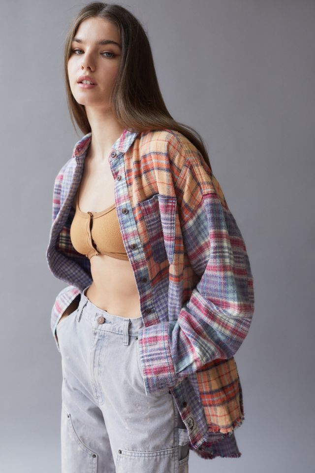 BDG Ted Patchwork Flannel Shirt | Urban Outfitters (US and RoW)