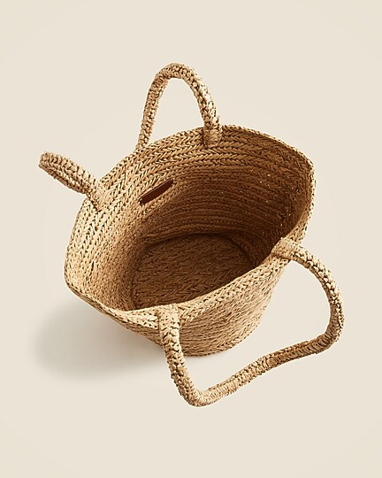 Malta handwoven straw tote | J. Crew US