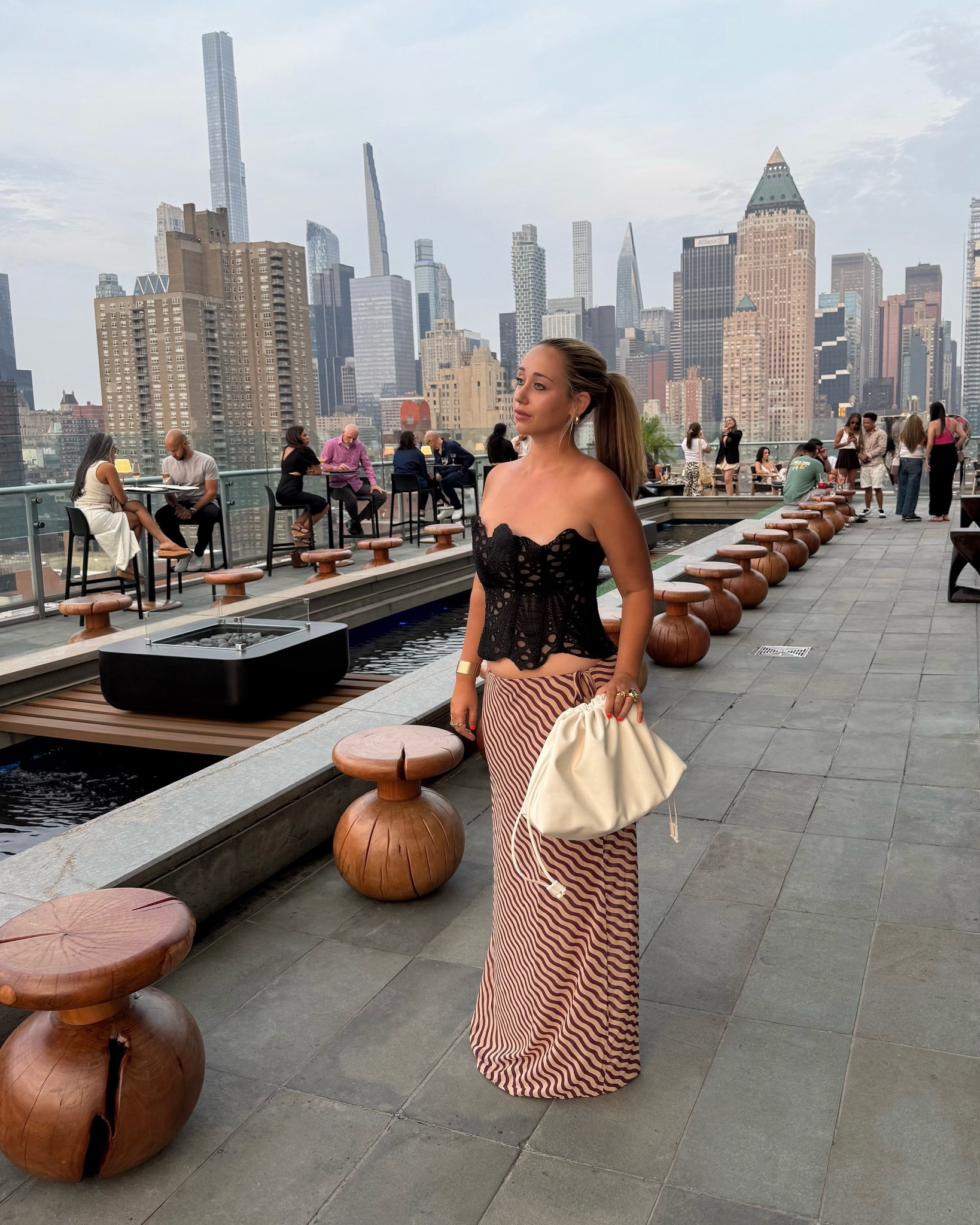 New York, New York outfit, city outfit, street style, city style, maxi skirt, black corset, white clutch, oversized clutch, rooftop vibes, New York City, New York City outfit 

#LTKBeauty #LTKFindsUnder100 #LTKStyleTip