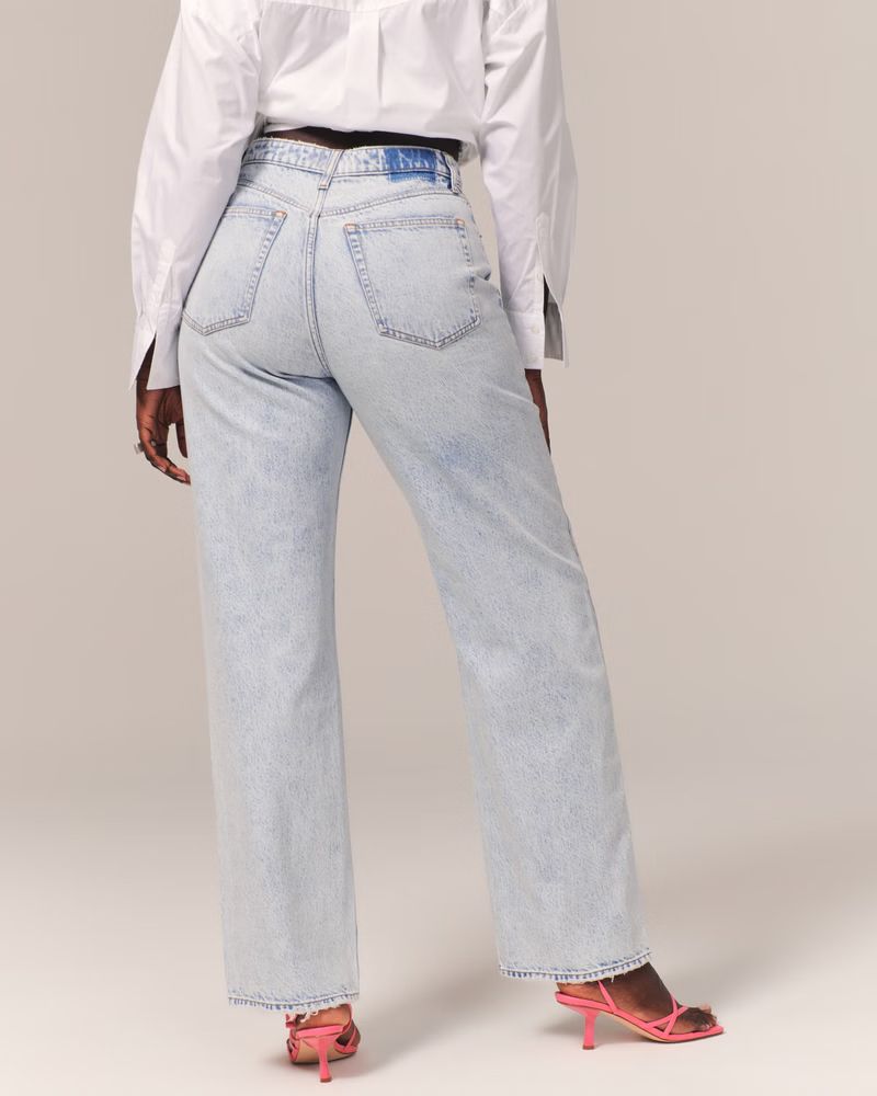 Curve Love High Rise Loose Jean | Abercrombie & Fitch (US)