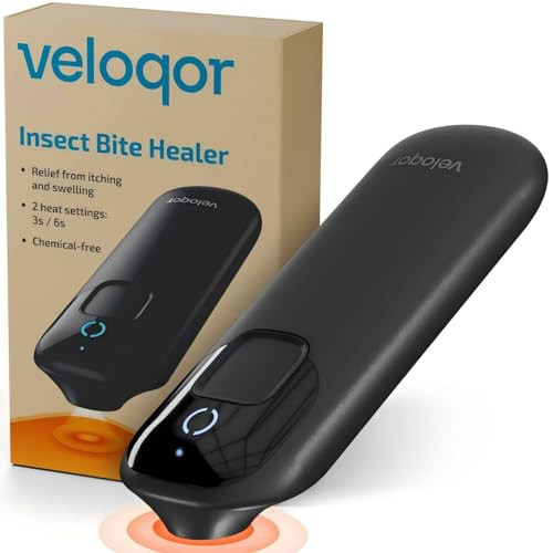 Veloqor Bug & Mosquito Bite Relief Device, Dual-Mode Heat & Night Light | Amazon (US)