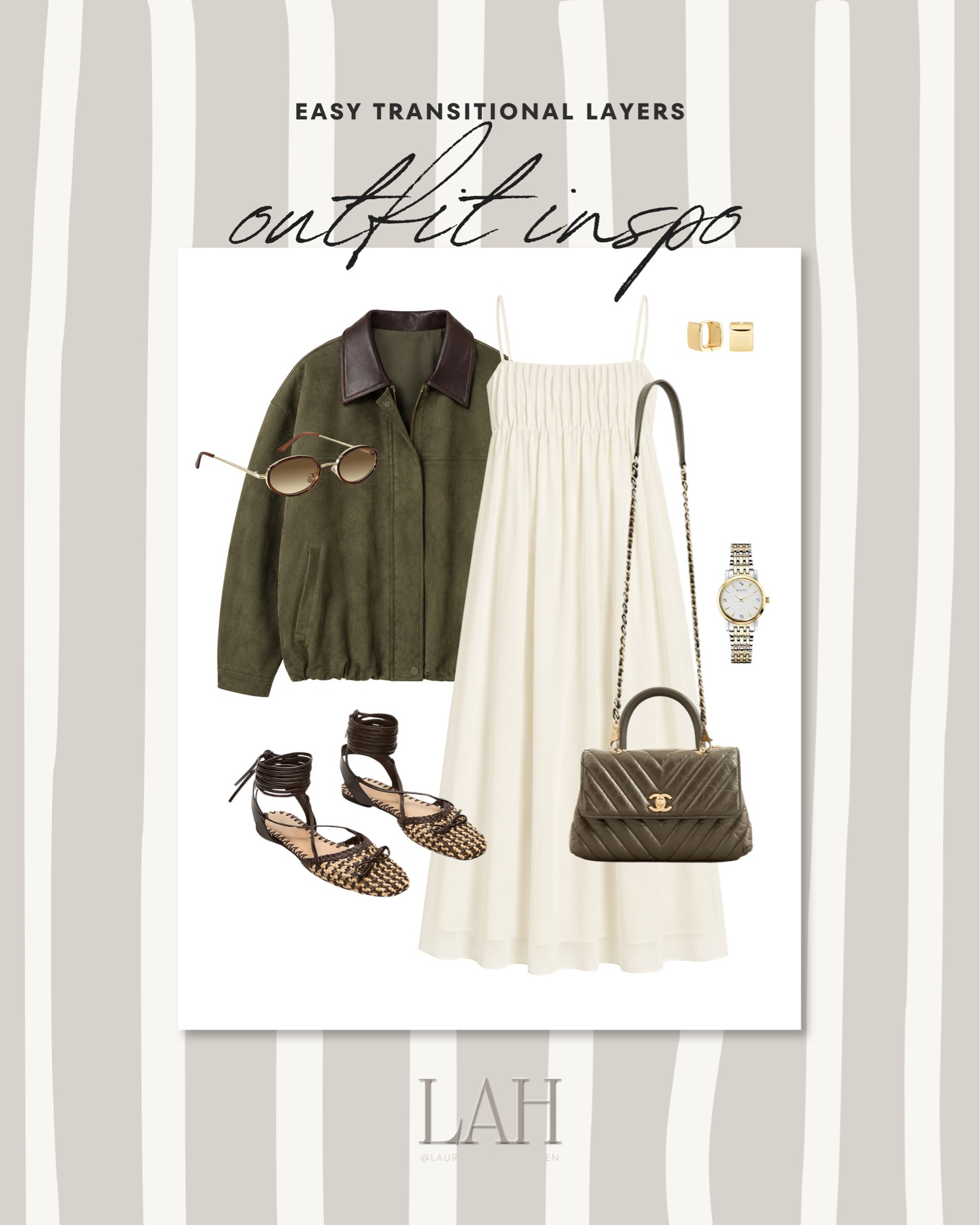 I'm loving this transitional inspiration. The perfect way to style some of your summer dresses going into the fall is by adding a jacket over top. Chic, elevated, and easy to add or take off the jacket!

#LTKootd #LTKgrwm