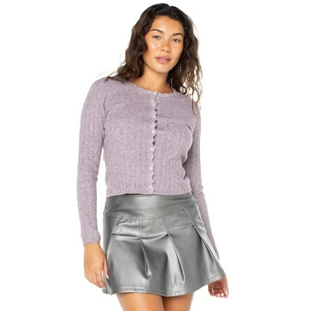 Celebrity Pink Women s Crewneck Cardigan Top Sizes XS-XXXL | Walmart (US)