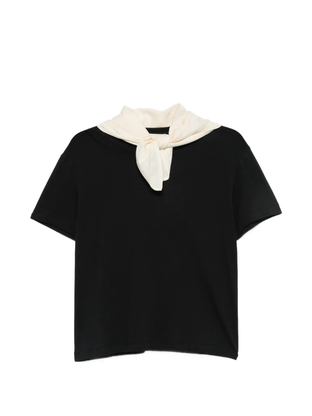 scarf-detail T-shirt | Farfetch Global