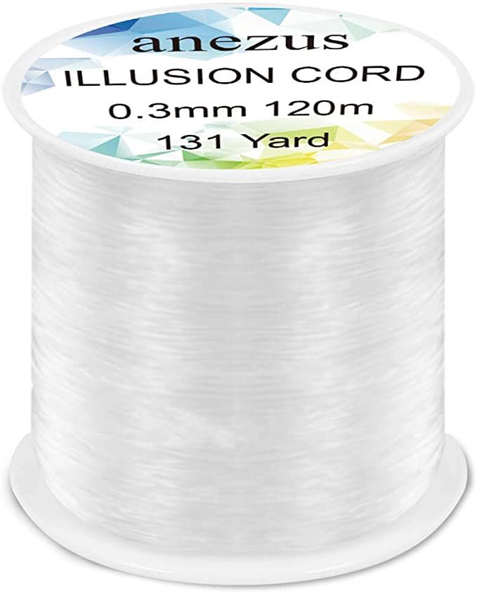 anezus Fishing Line Nylon String Cord Clear Fluorocarbon Strong Monofilament Fishing Wire | Amazon (US)