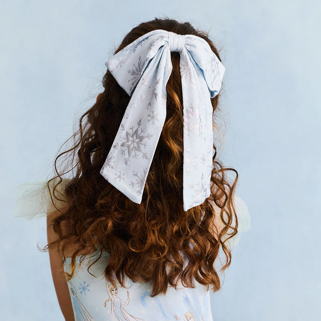 Blue Baby Girl Bows | Disney Frozen Snowflakes | Posh Peanut