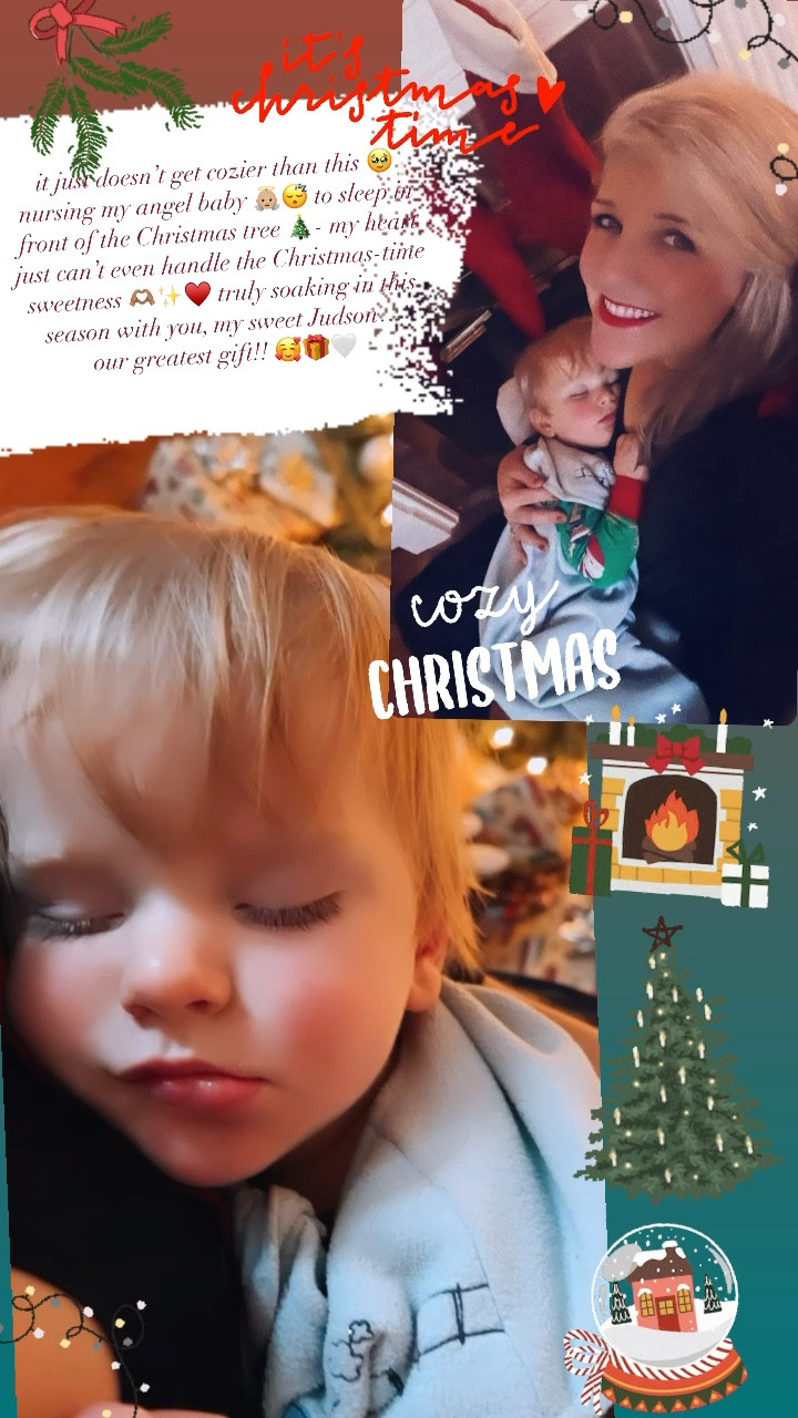 it just doesn’t get cozier than this 🥹 nursing 🤱🏼 my angel baby 👼🏼😴 to sleep in front of the Christmas tree 🎄- my heart just can’t even handle the Christmas-time sweetness 🫶🏽✨♥️ truly soaking in this season with you, my sweet Judson… 
our greatest gift!! 🥰🎁🤍 


#LTKSeasonal #LTKbaby #LTKHoliday