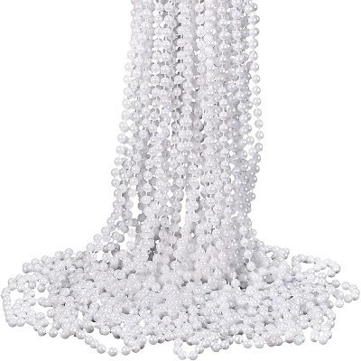 36-Pack Long Faux Pearl Necklace - Bulk 1920s Costume Jewelry for Wedding, Christmas & Parties | Target