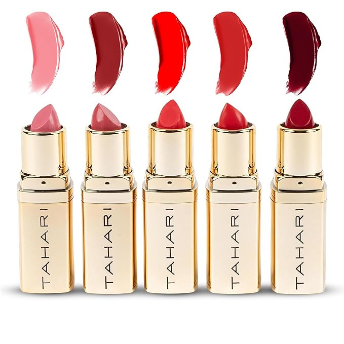 VOTUM Tahari 5pc Lipstick Set – Multi-Finish Lipsticks for Women, Matte, Cream, and Pearl, Long... | Amazon (US)
