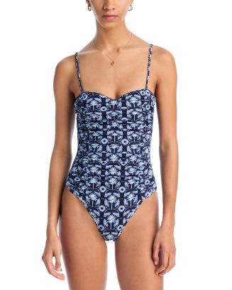 AQUA Ruched One Piece Swimsuit - Exclusive   | Bloomingdale's Women | Bloomingdale's (US)