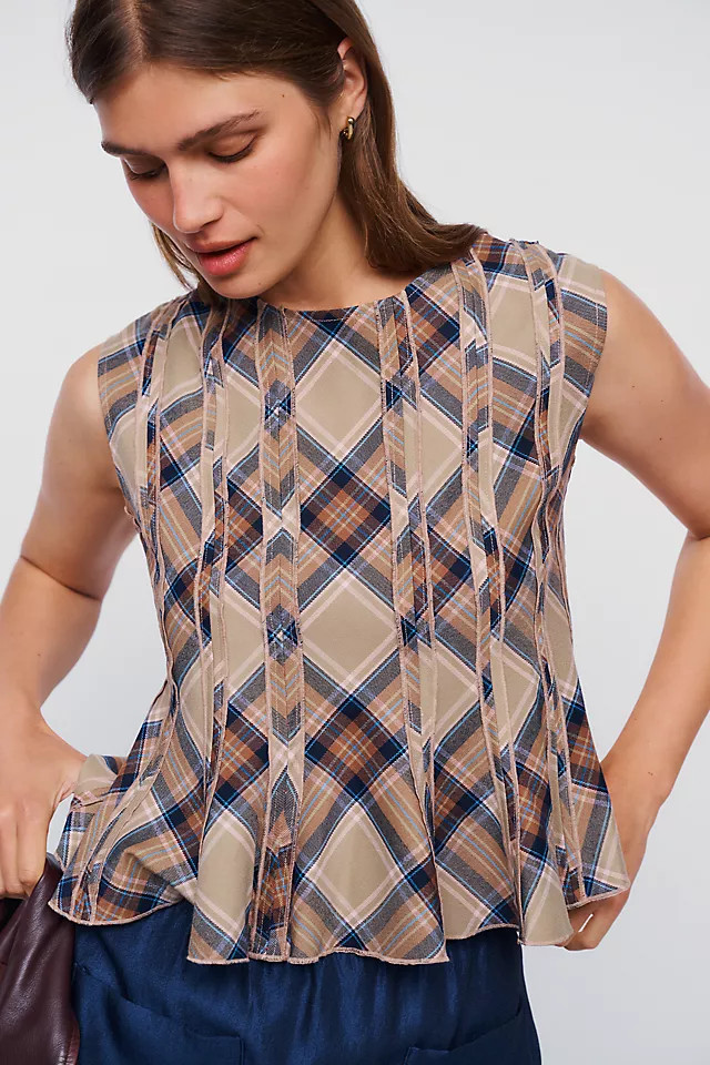 Pleated Peplum Blouse | Anthropologie (US)