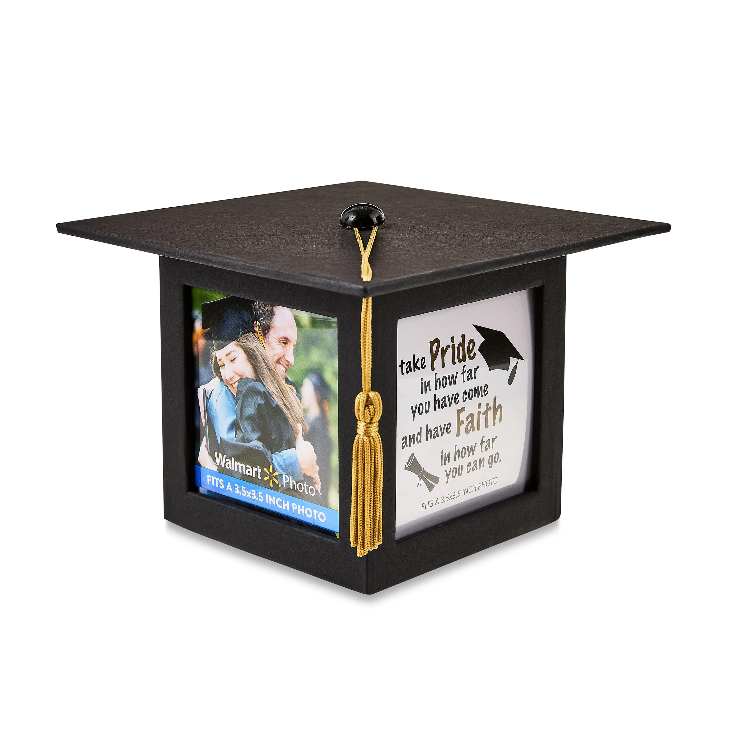 Way to Celebrate Graduation 4.25 Inch Photo Cube, Hold 4 Different 3.5 x 3.5 Inch Photos - Walmar... | Walmart (US)