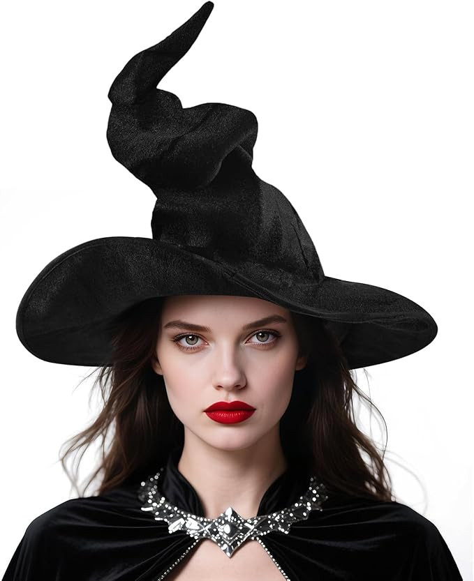 Halloween Witch Hat, Adult Witch Hats for Women, Large Wizard Hat Cosplay Party Costume Accessori... | Amazon (US)