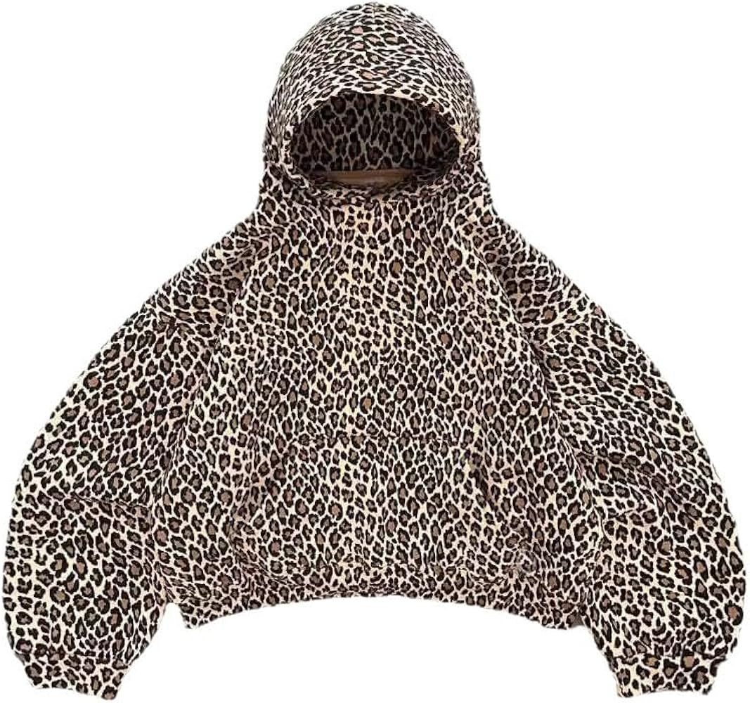 Hoodies Y2k Leopard Print Hoodies for Women Men Cheetah Print Sweatshirt Graphic Hoodies 2000s Sw... | Amazon (US)